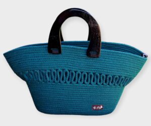 Green Cotton Rope Handbag/Shoulder Bag