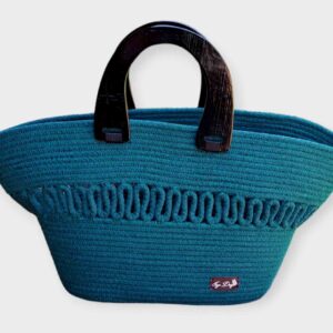 Green Cotton Rope Handbag/Shoulder Bag