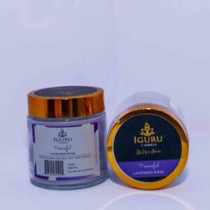 Iguru Candles- Lavender Rose Candle- 100g
