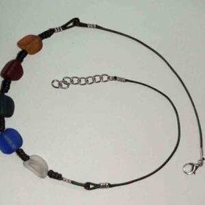 Multi- Bead Recycled Glass Necklace