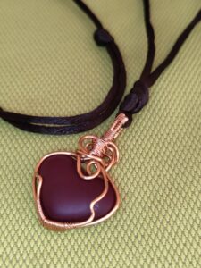 Heart-shaped Glass Pendant – African Jewelry Glass Pendant
