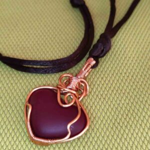 Heart-shaped Glass Pendant