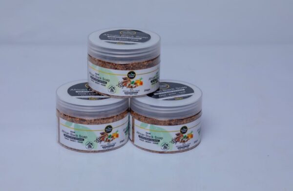 Raw African Black Soap (With Shea Butter And Honey) - Image 2
