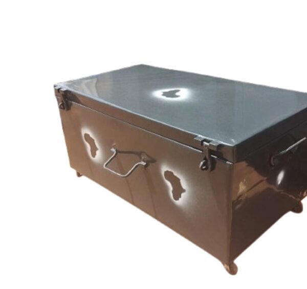 Large Metallic School Case With Rollers - Image 3