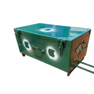 Medium Metallic School Case With Rollers