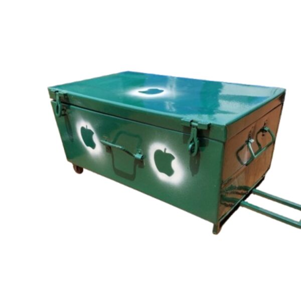 Medium Metallic School Case With Rollers