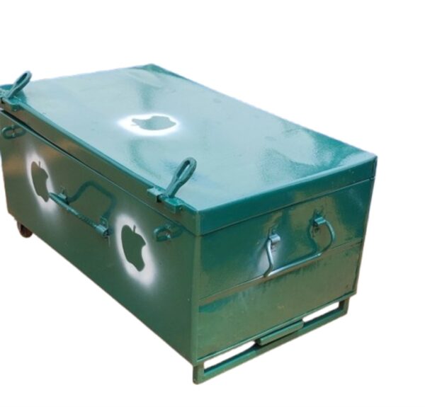 Medium Metallic School Case With Rollers - Image 3