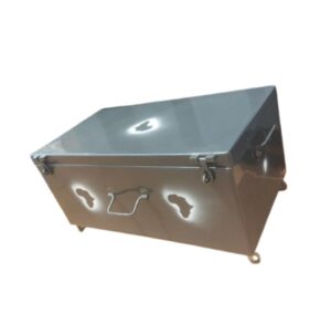 Large Metallic School Case With Rollers