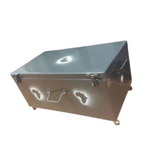 Large Metallic School Case With Rollers