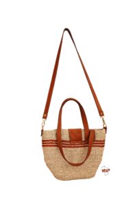 Brown Banana Fibre (Byayi) Handbag For Ladies