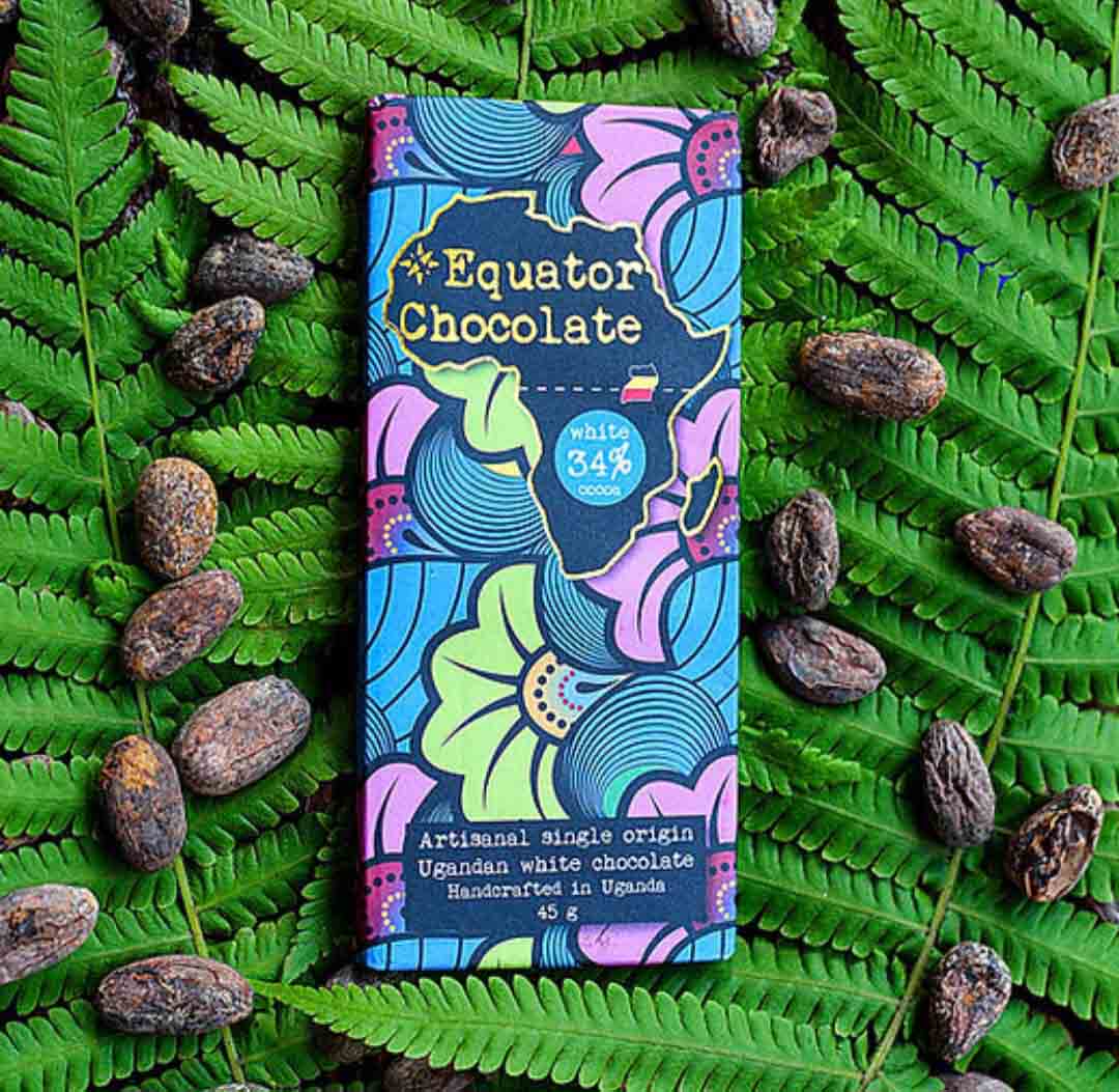 Equator Chocolate- Artisanal Single Origin Ugandan White Chocolate (34% Cocoa)- 45g