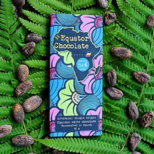 Equator Chocolate- Artisanal Single Origin Ugandan White Chocolate (34% Cocoa)- 45g