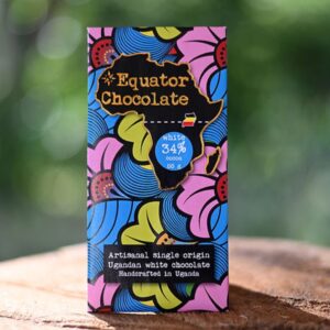 Equator Chocolate- Artisanal Single Origin Ugandan White Chocolate (34% Cocoa)- 80g