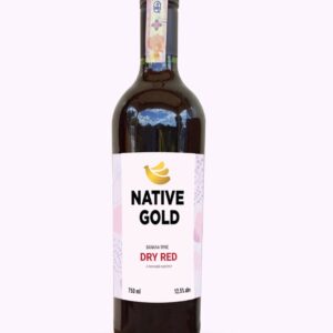 Native Gold Dry Red Banana Wine- 750ml