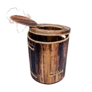 Small Round Banana Fibre (Byayi) Laundry Basket