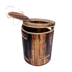 Small Banana Fibre (Byayi) Round Laundry Basket