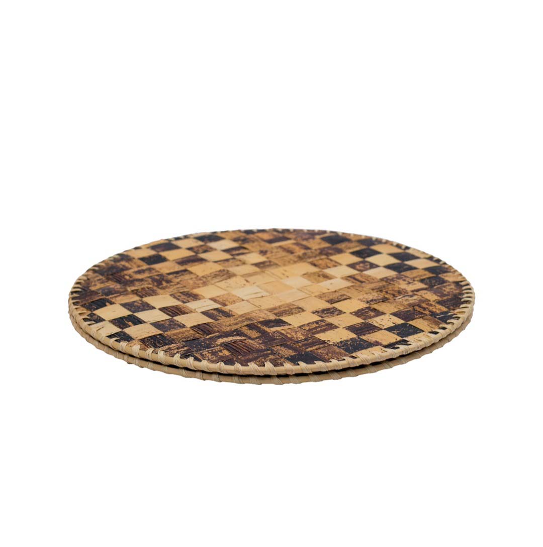 Byayi (Banana Fibre) Set Of 6 Round Placemats - Image 2