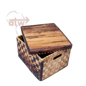 Small Byayi Storage Basket- African Home Decor Banana Fibre Storage Basket