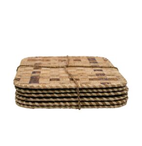 Banana Fibre (Byayi) Rectangular Table Mats- Set of 6 Byayi Place Mats