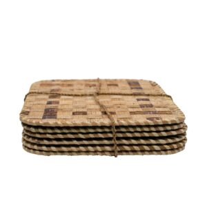 Banana Fibre (Byayi) Rectangular Table Mats- Set of 6 Byayi Place Mats