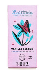 Vanilla Sesame Latitude Craft Chocolate Bar- 70g