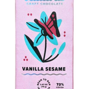 Vanilla Sesame Latitude Craft Chocolate Bar- 70g