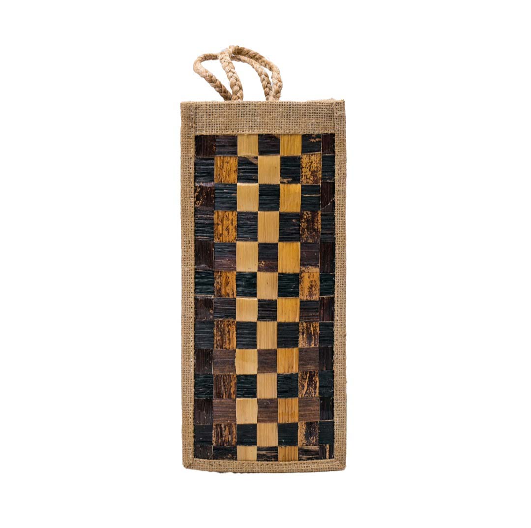 Banana Fibre (Byayi) Wine Bottle Holder - Image 2