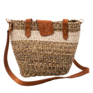 Dark Brown Banana Fibre Handbag