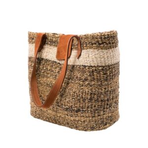 Dark Brown Banana Fibre Handbag
