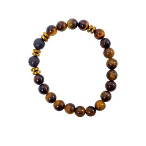 Brown Male Stone Bangle