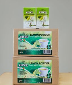 Chucks Dried Whole Lemon Powder Carton (12 Packs)