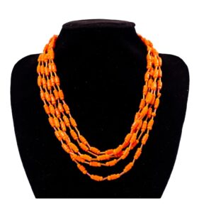 Orange Bead Necklace