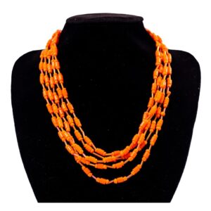 Orange Bead Necklace