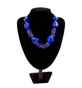 Royal Blue Bead Necklace