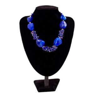 Royal Blue Bead Necklace