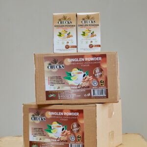 Chucks Dried Whole Lemon & Ginger Powder Carton (12 Packs)