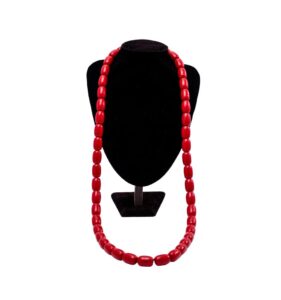 Red Bead Male Necklace