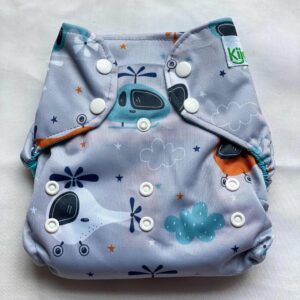 Kijani Deluxe Chopper Print Reusable Diaper (5-20kg)