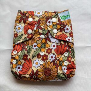 Kijani Deluxe Leaf Print Reusable Diaper (5-20kg)