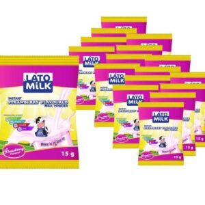 15g Lato Milk Strawberry Powder- 12 Sachets