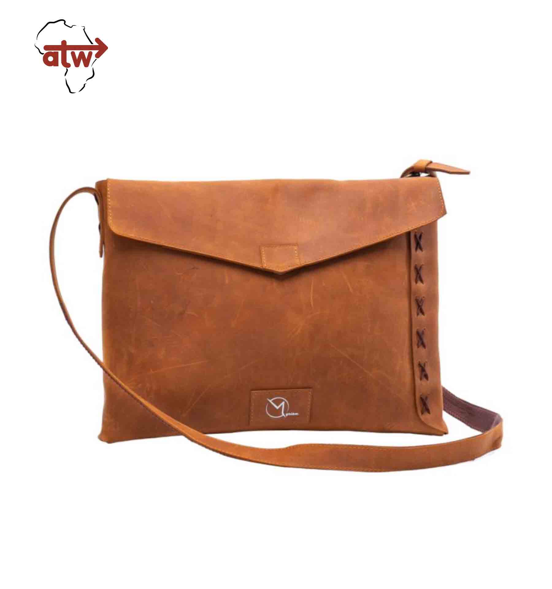 Brown Leather Laptop Bag