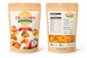 Crunchies Fresh Dehydrated Mango Fruit- 250g