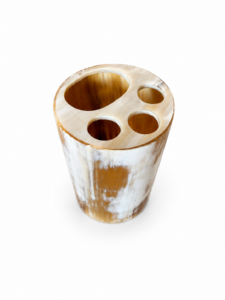 Cow Horn Toothbrush Holder