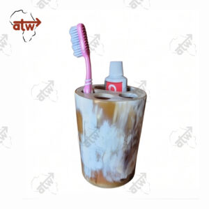 Cow Horn Toothbrush Holder