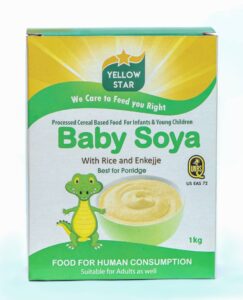 Yellow Star Baby Soya With Rice And Nkejje- 1kg