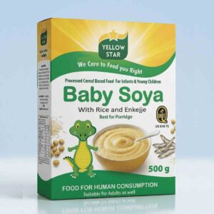 Yellow Star Baby Soya With Rice And Enkejje (500g)