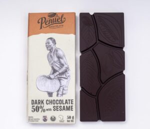 Penuel’s 50% Dark Chocolate With Sesame- 50g
