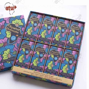 Equator Chocolate- Artisanal Single Origin Ugandan White Chocolate (34% Cocoa)- 45g- Box Of 12