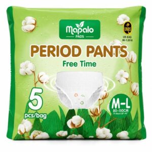 Mapalo Disposable Period Pants / Underwear Style Sanitary Pads (Size M-L) – Pack Of 5