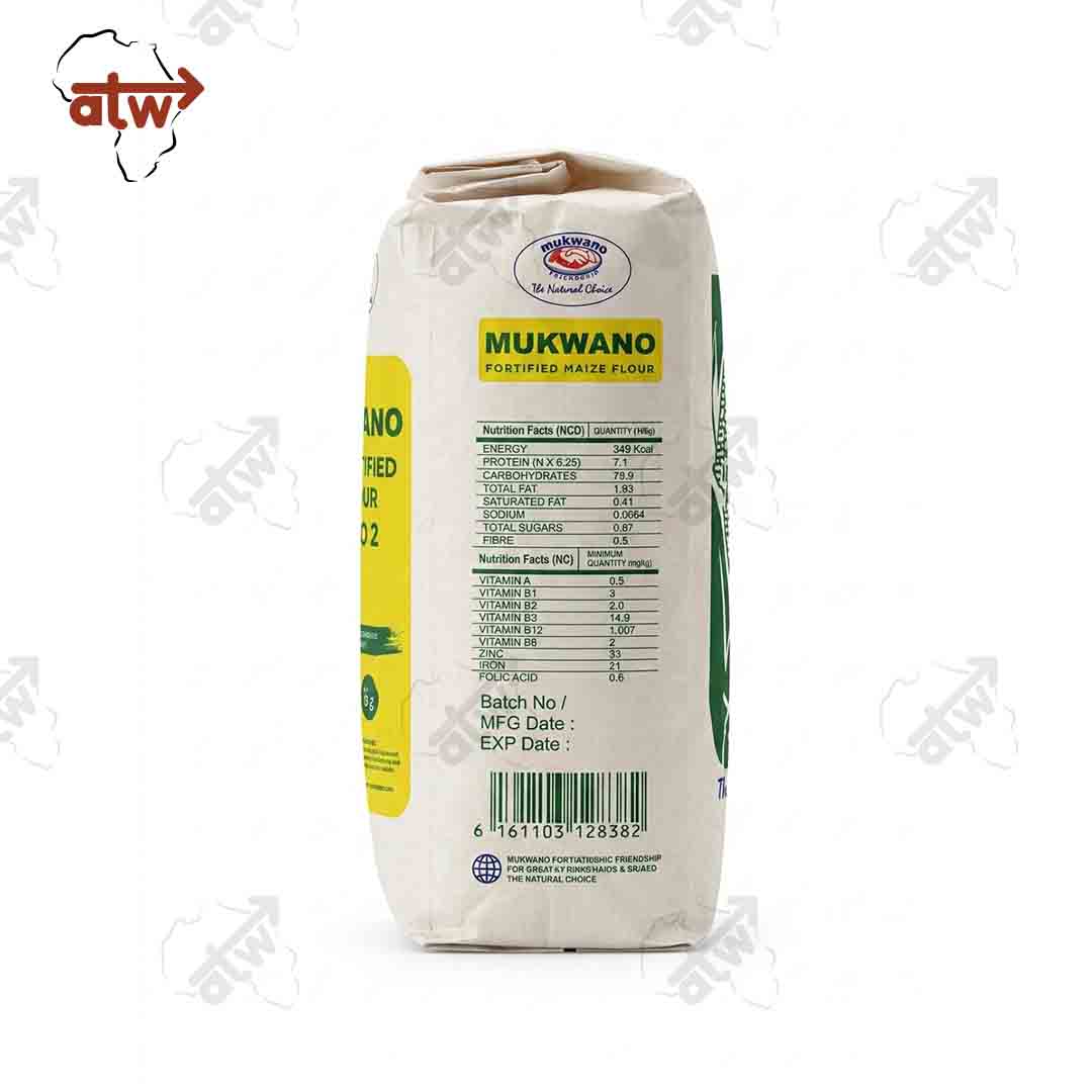 Mukwano Fortified Maize Flour- 2kg - Image 2